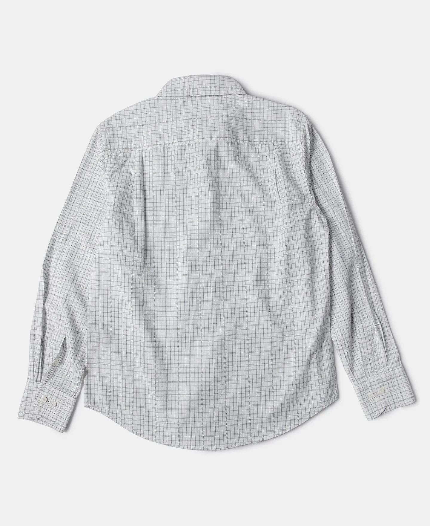 Fashion 1930s Dobby Grid Check Spearpoint Collar Dress Shirt Long Sleeve Shirts | Shirts