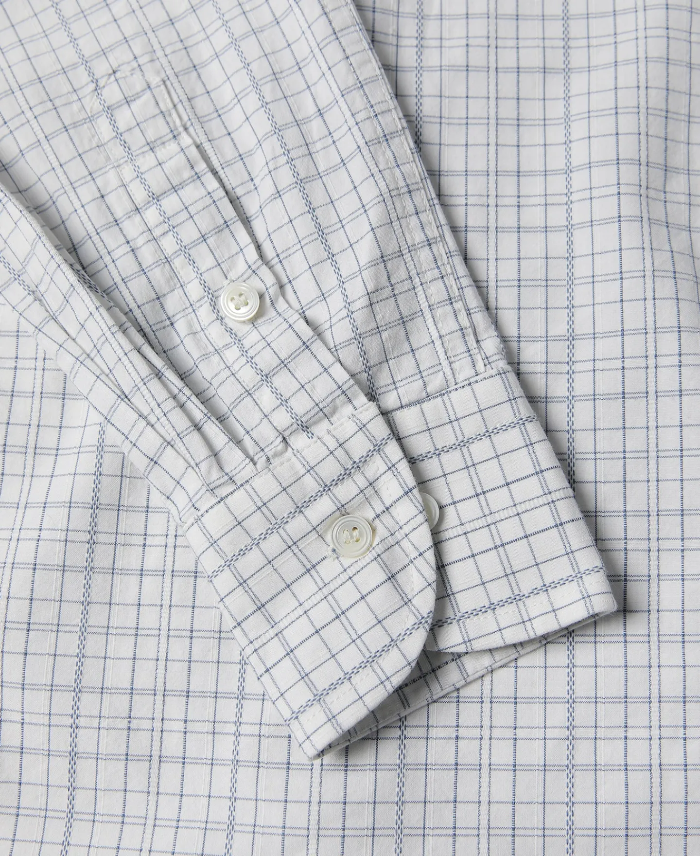 Fashion 1930s Dobby Grid Check Spearpoint Collar Dress Shirt Long Sleeve Shirts | Shirts