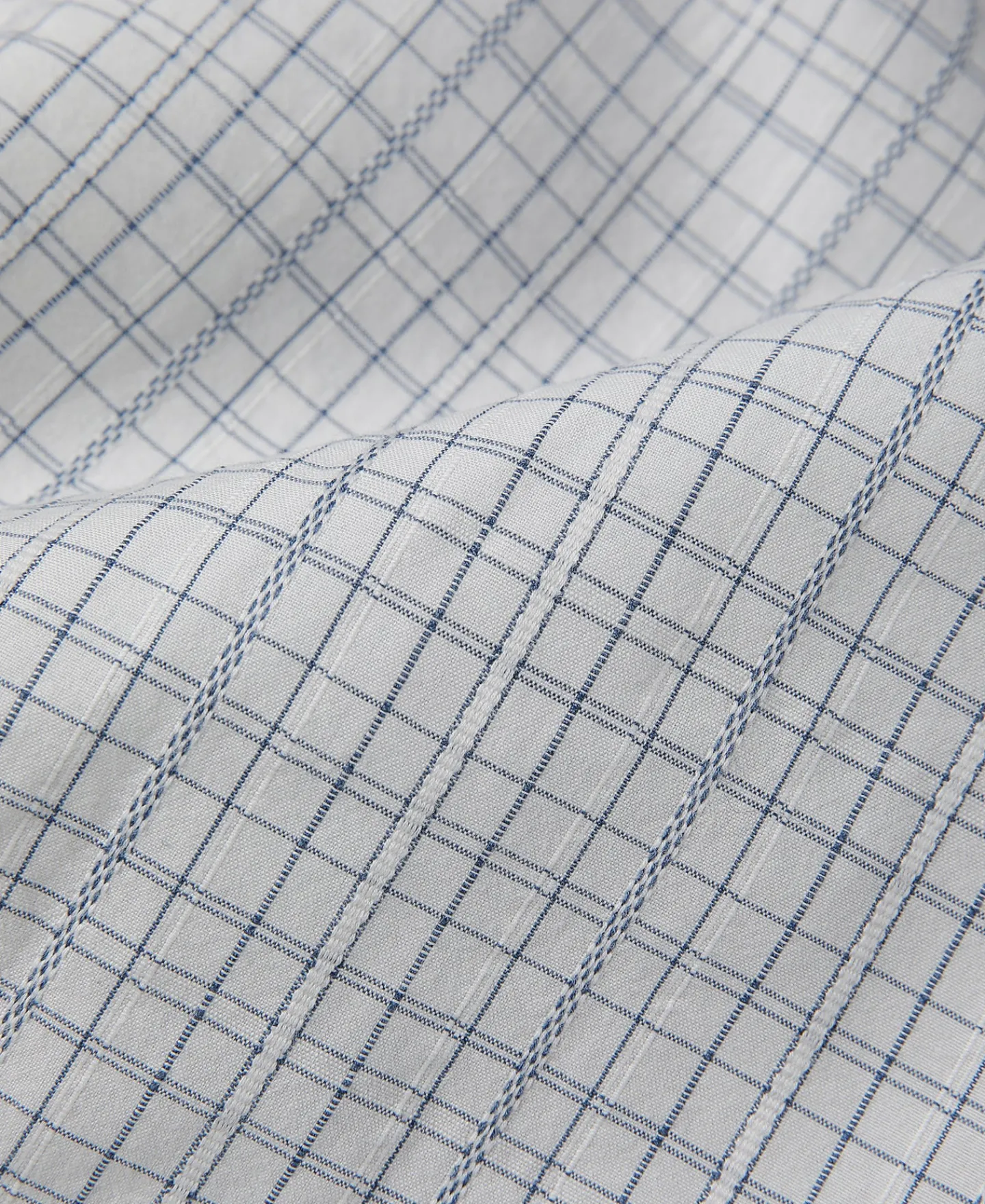 Fashion 1930s Dobby Grid Check Spearpoint Collar Dress Shirt Long Sleeve Shirts | Shirts