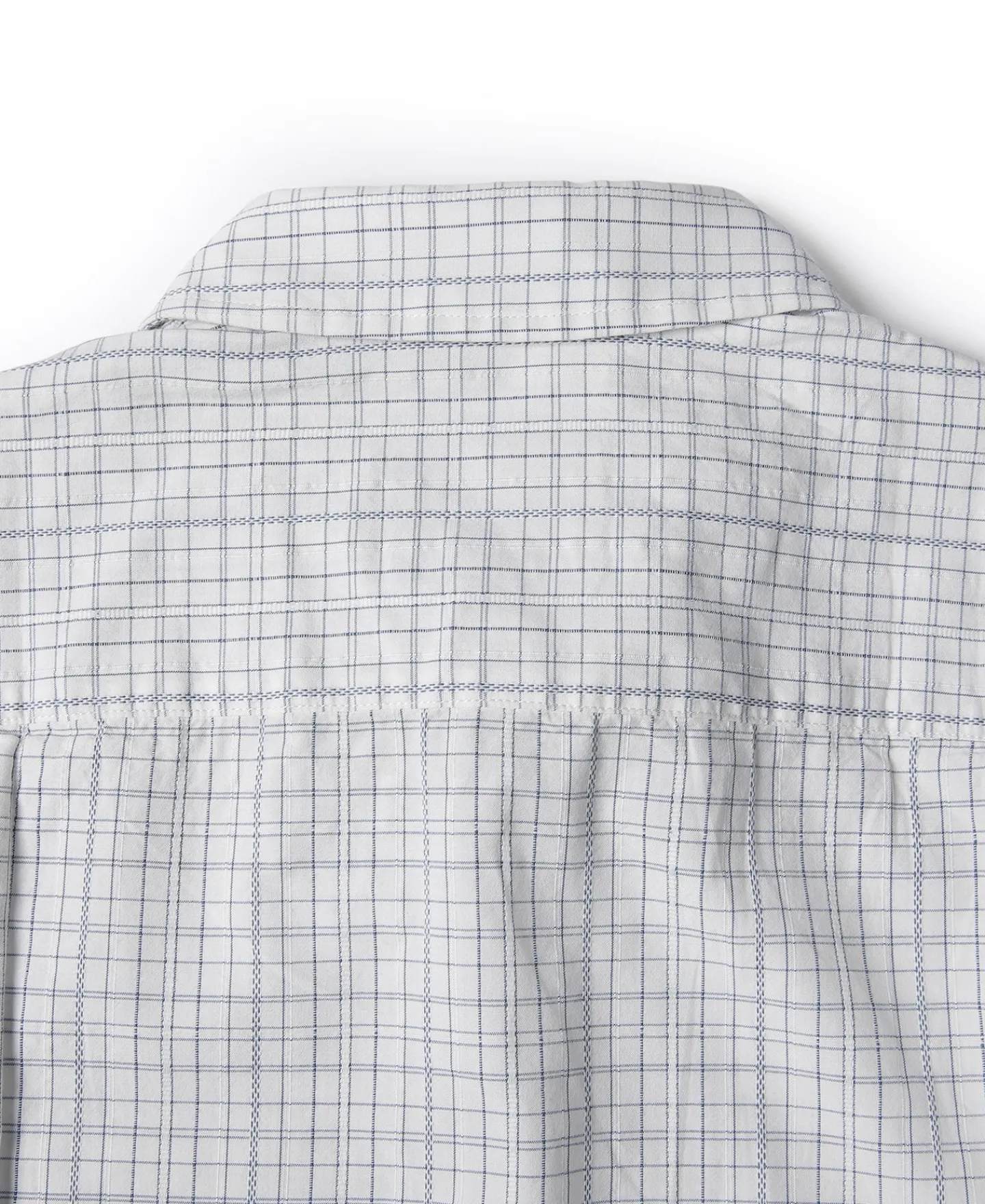 Fashion 1930s Dobby Grid Check Spearpoint Collar Dress Shirt Long Sleeve Shirts | Shirts