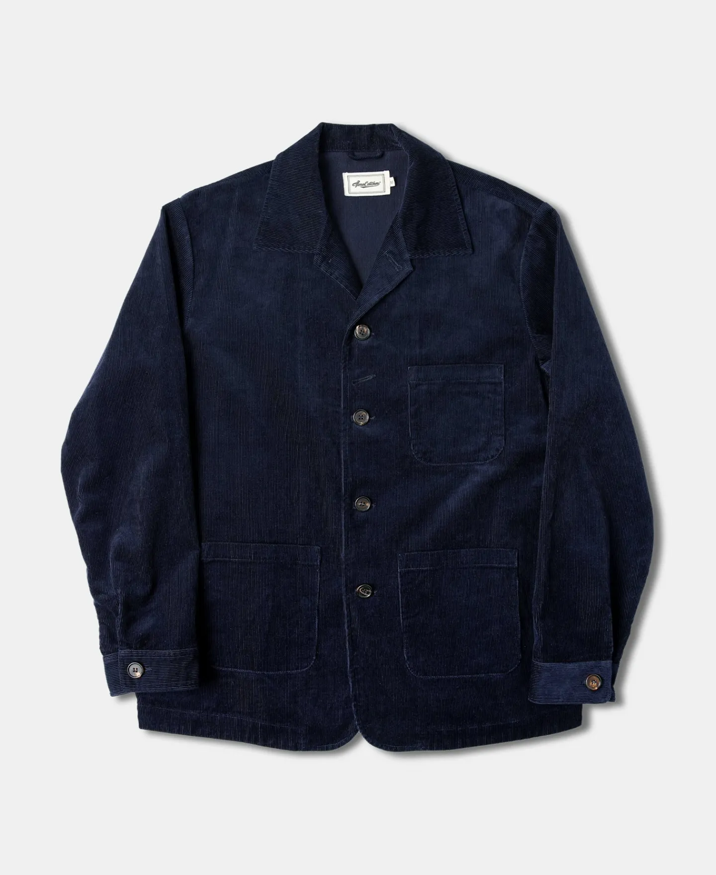 Sale 1940s French Indigo Corduroy Chore Coat Jackets&coats