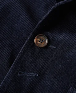 Sale 1940s French Indigo Corduroy Chore Coat Jackets&coats