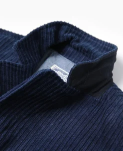Fashion 1920s French Indigo Corduroy Suit Jacket Jackets&coats