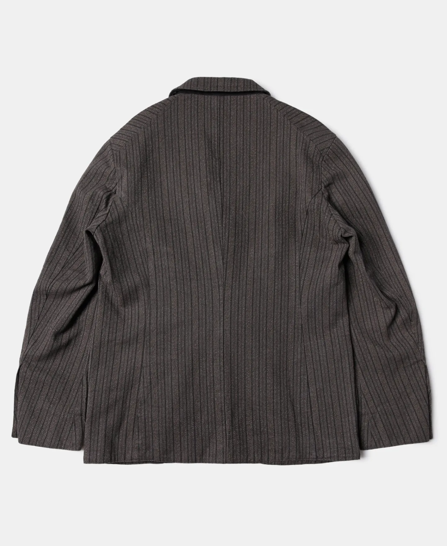 Best 1900s French Salt & Pepper Striped Chambray Sack Jacket Jackets&coats
