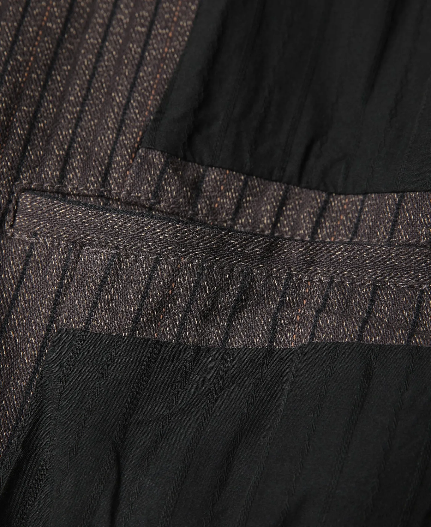 Best 1900s French Salt & Pepper Striped Chambray Sack Jacket Jackets&coats