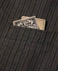 Online 1920s French Salt & Pepper Striped Chambray Vest Waistcoats