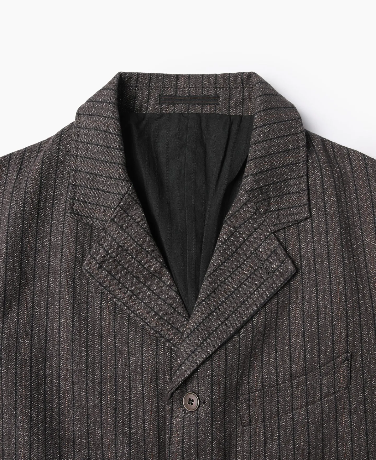 Best 1900s French Salt & Pepper Striped Chambray Sack Jacket Jackets&coats
