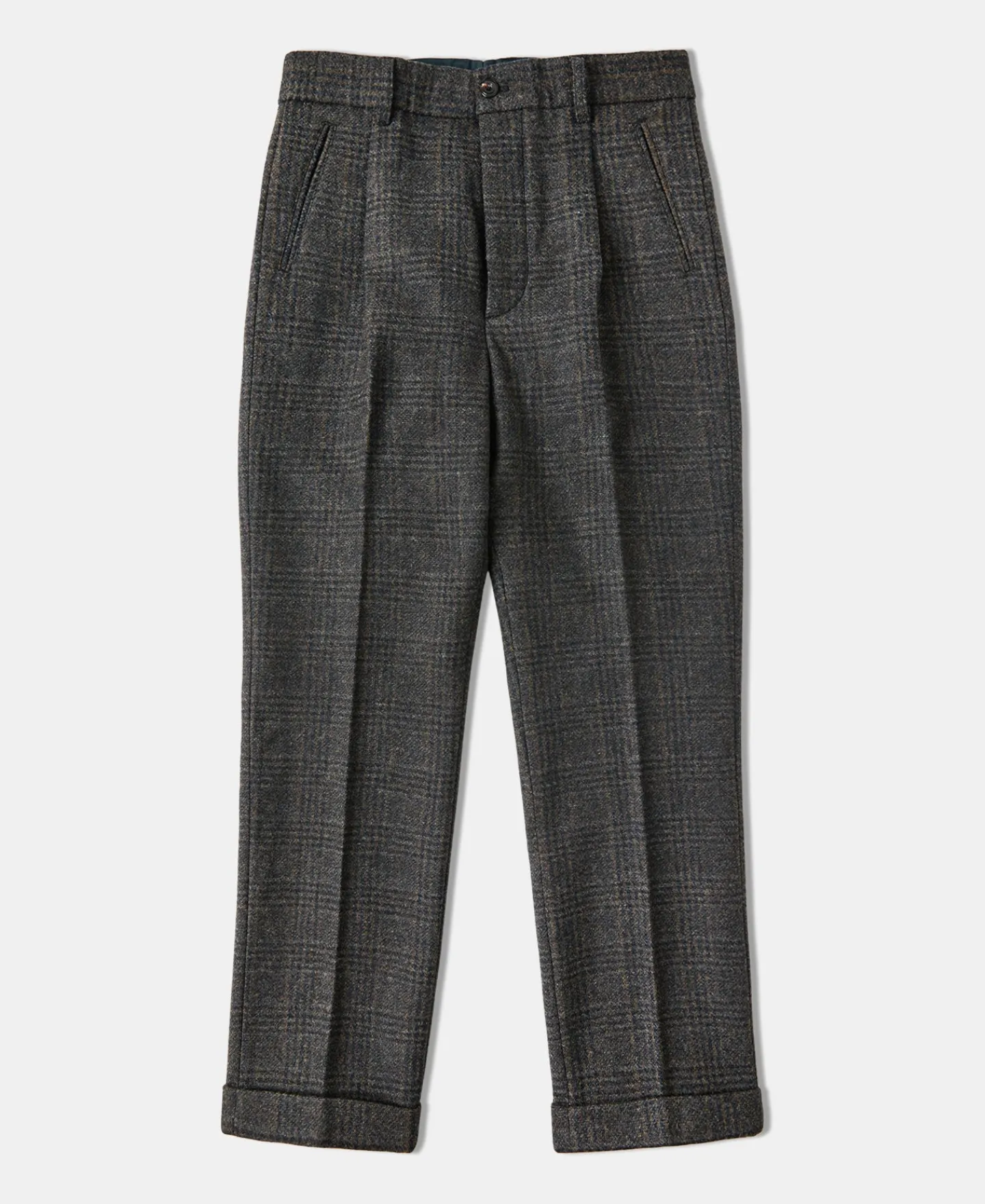 Fashion 1930s Glen Plaid Tweed Suit Trousers Pants&trousers
