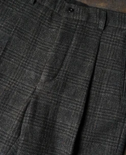 Fashion 1930s Glen Plaid Tweed Suit Trousers Pants&trousers