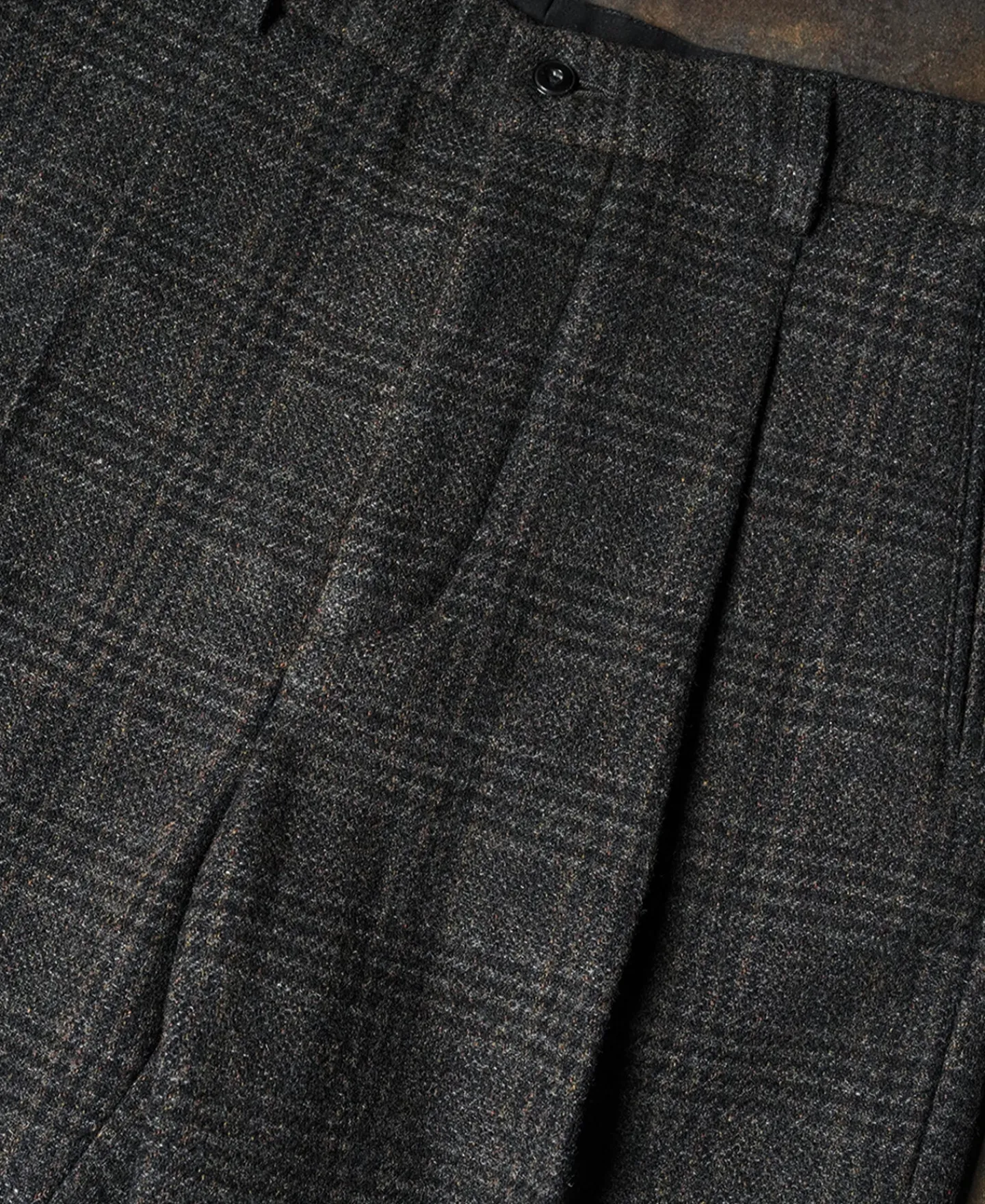 Fashion 1930s Glen Plaid Tweed Suit Trousers Pants&trousers