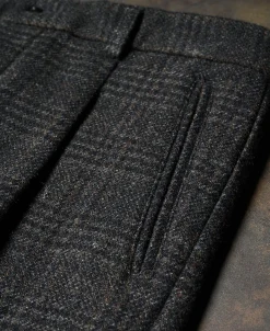 Fashion 1930s Glen Plaid Tweed Suit Trousers Pants&trousers