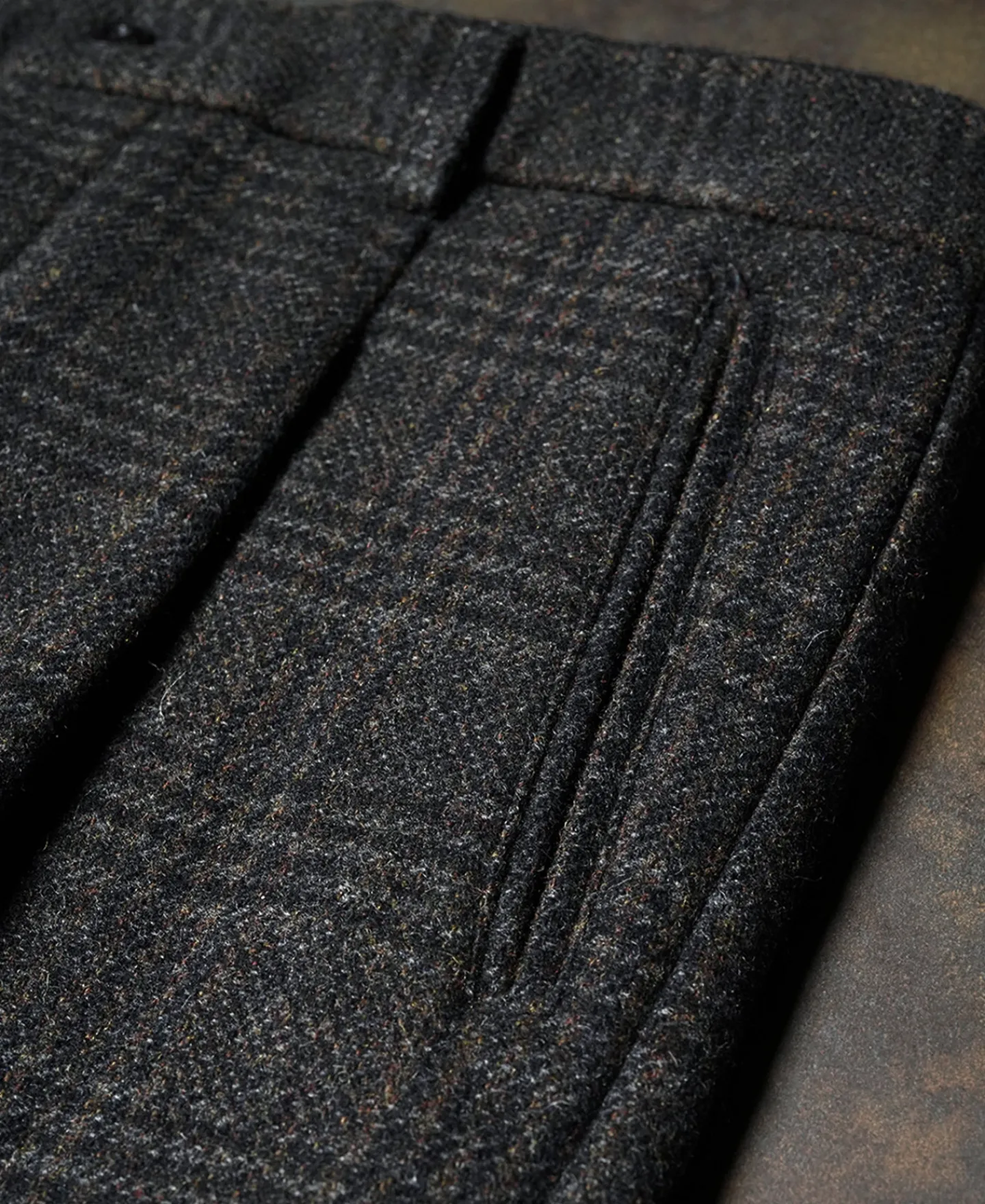 Fashion 1930s Glen Plaid Tweed Suit Trousers Pants&trousers