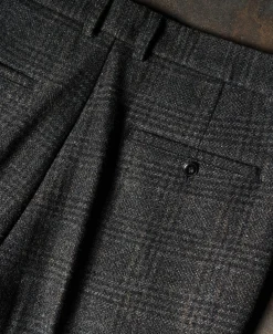 Fashion 1930s Glen Plaid Tweed Suit Trousers Pants&trousers