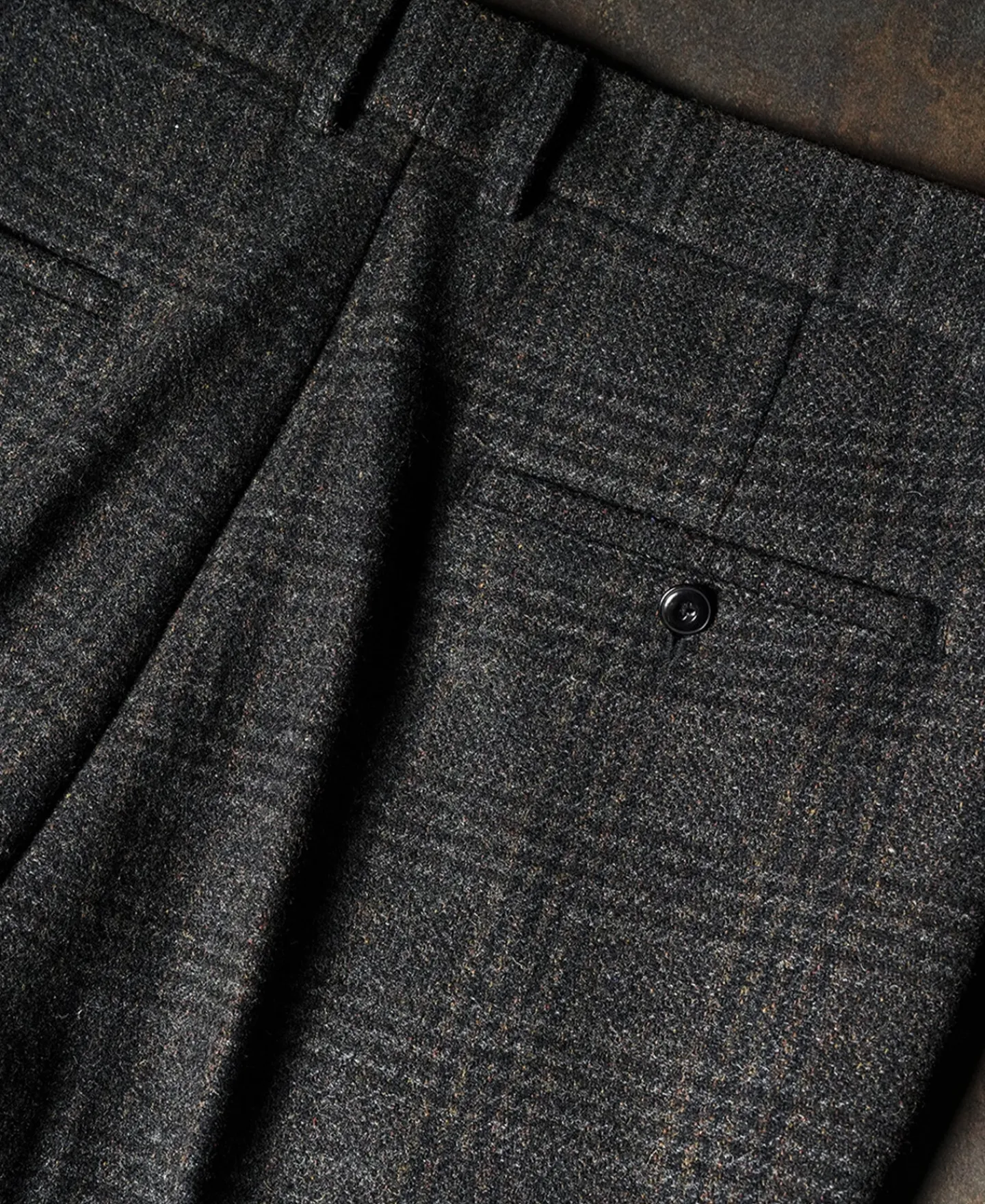 Fashion 1930s Glen Plaid Tweed Suit Trousers Pants&trousers