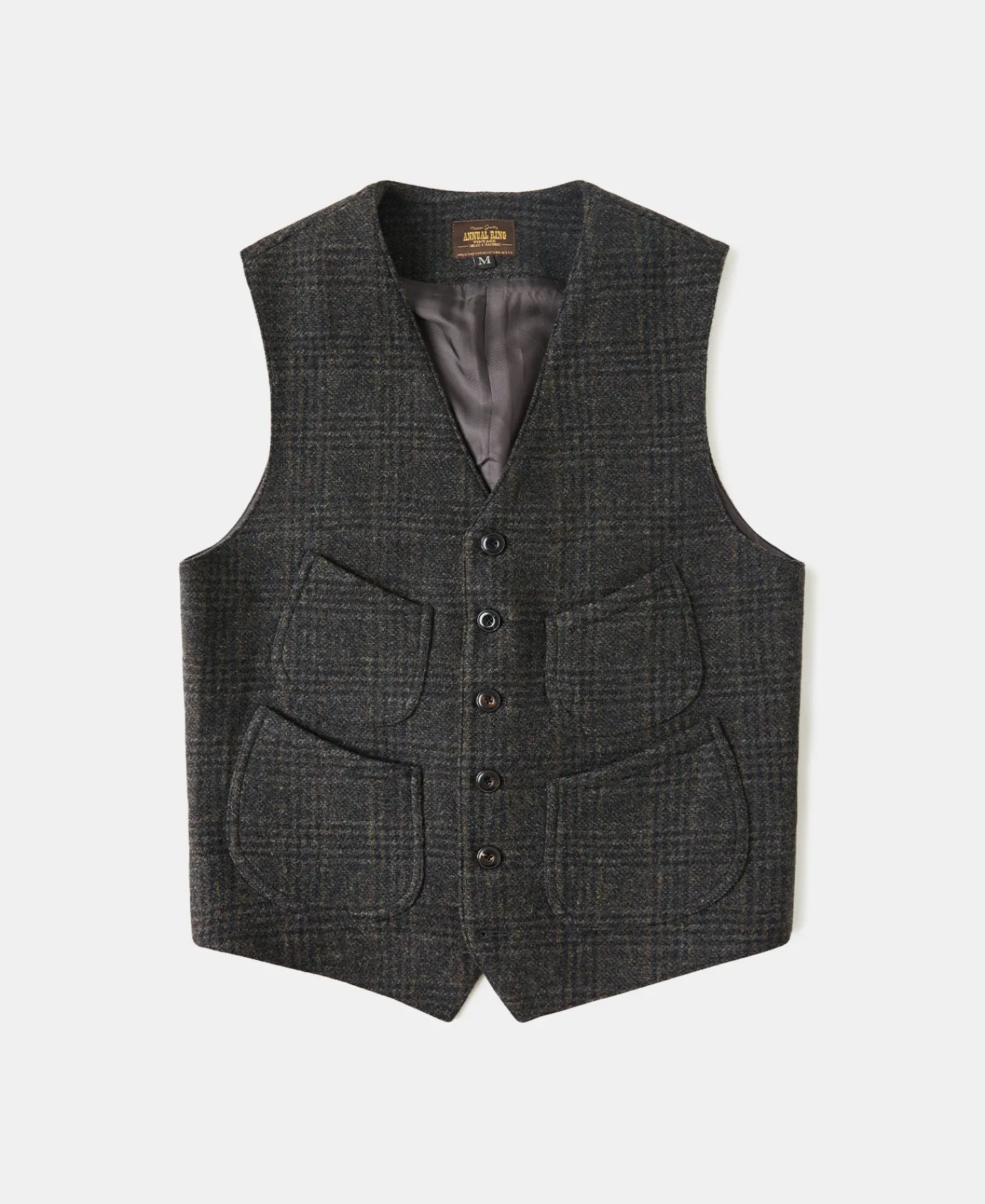 Outlet 1930s Glen Plaid Tweed Suit Vest Waistcoats