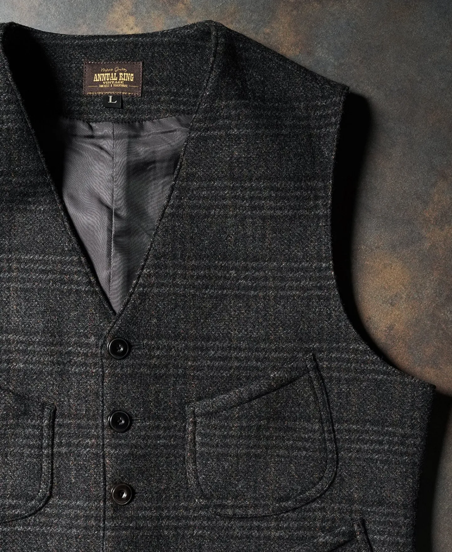 Outlet 1930s Glen Plaid Tweed Suit Vest Waistcoats