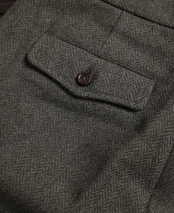Hot 1920s Herringbone Tweed Trousers Pants&trousers