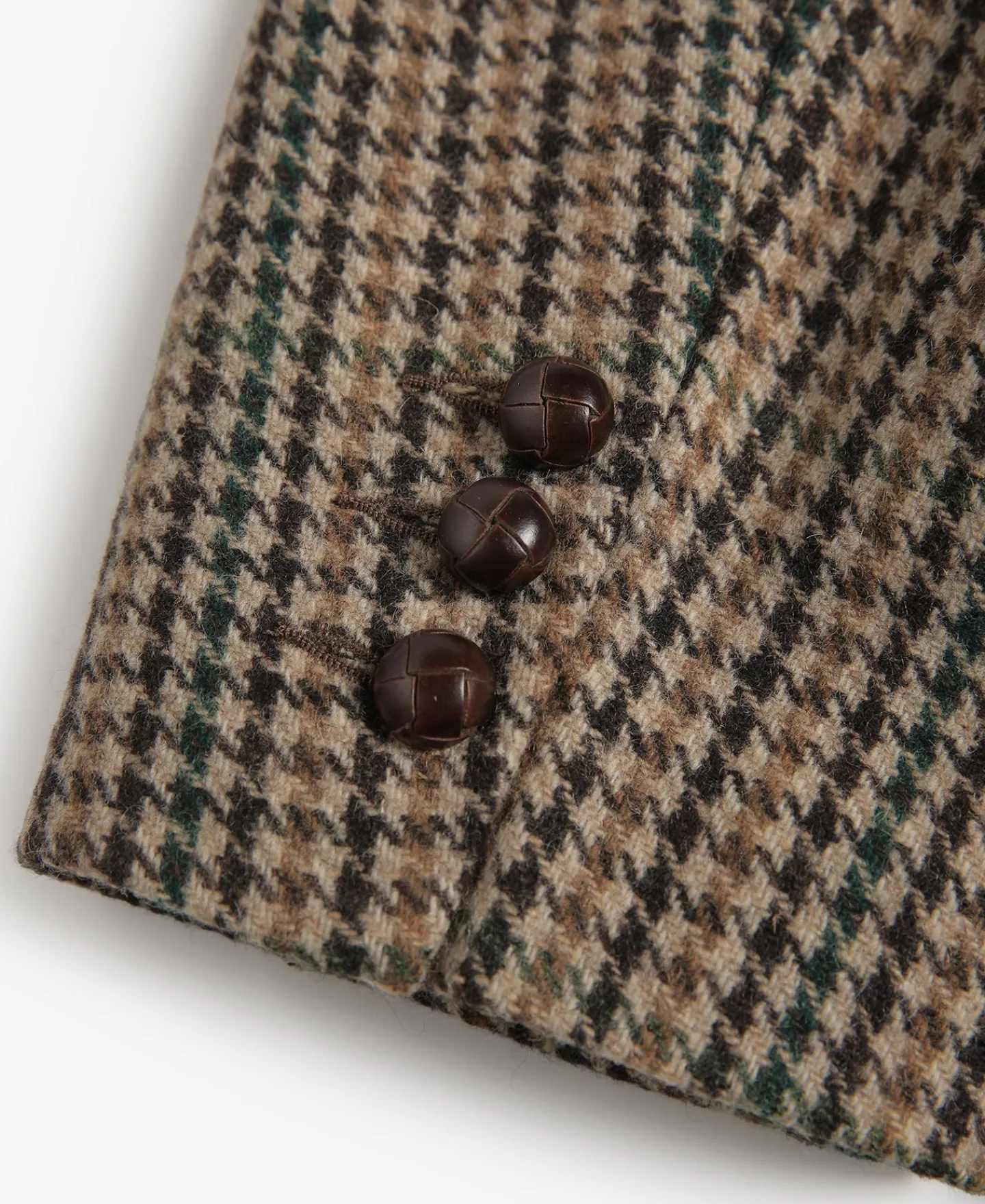 Fashion 1950s Houndstooth Tweed Blazer Jackets&coats