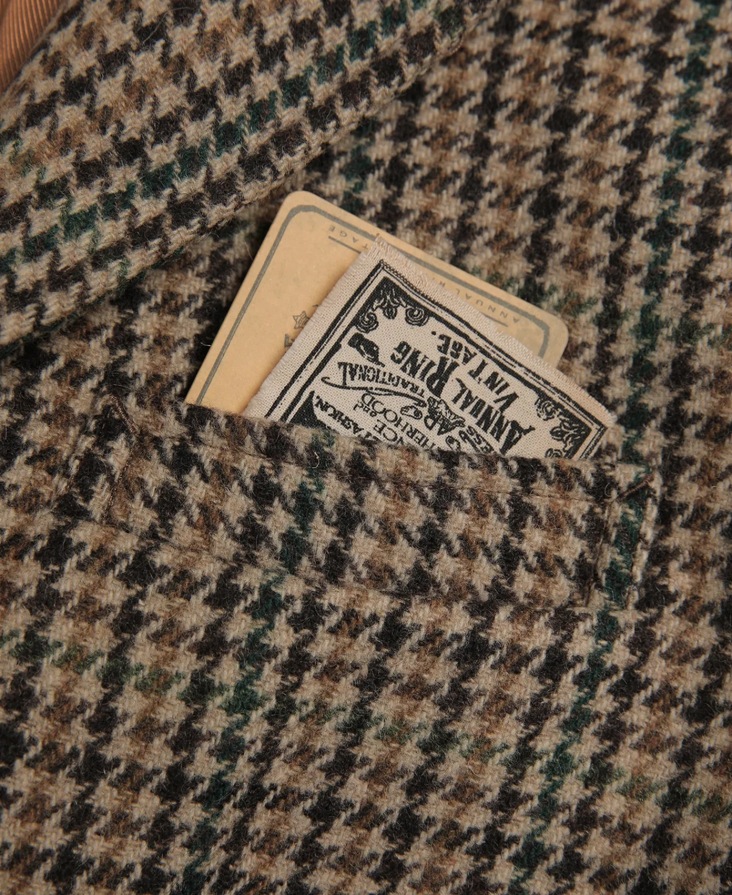 Fashion 1950s Houndstooth Tweed Blazer Jackets&coats