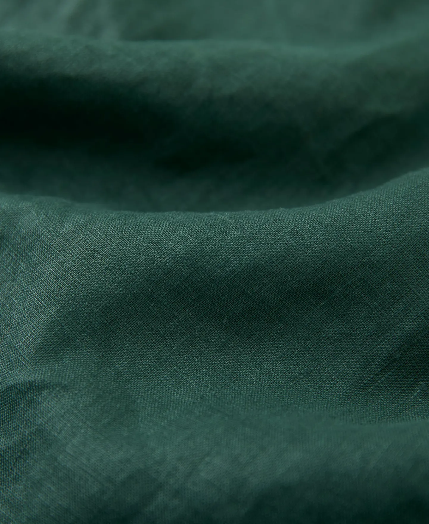 Online 1950s Italian Collar Linen Shirt - Dark Green Short Sleeve Shirts | Shirts