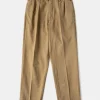 New 1930s IVY Style Double Pleated Chino Trousers - Yellow Pants&trousers