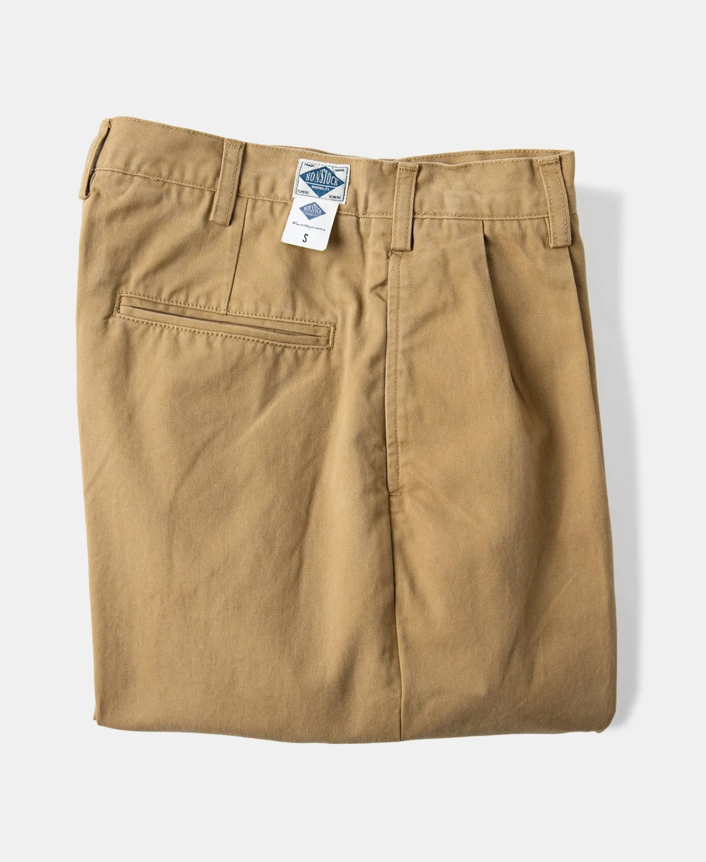 New 1930s IVY Style Double Pleated Chino Trousers - Yellow Pants&trousers