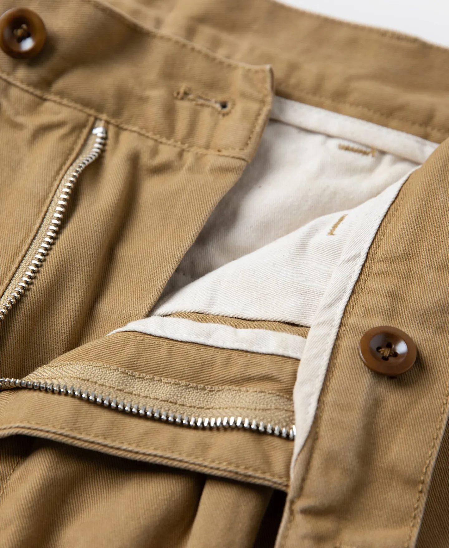 New 1930s IVY Style Double Pleated Chino Trousers - Yellow Pants&trousers