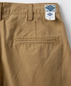 New 1930s IVY Style Double Pleated Chino Trousers - Yellow Pants&trousers
