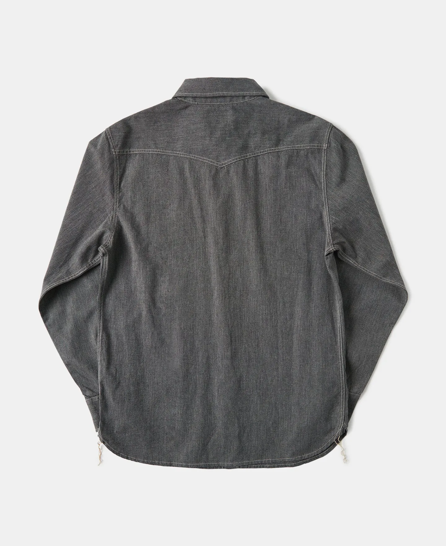 Best 1930s Jaspé Workshirt - Dark Gray Long Sleeve Shirts | Shirts
