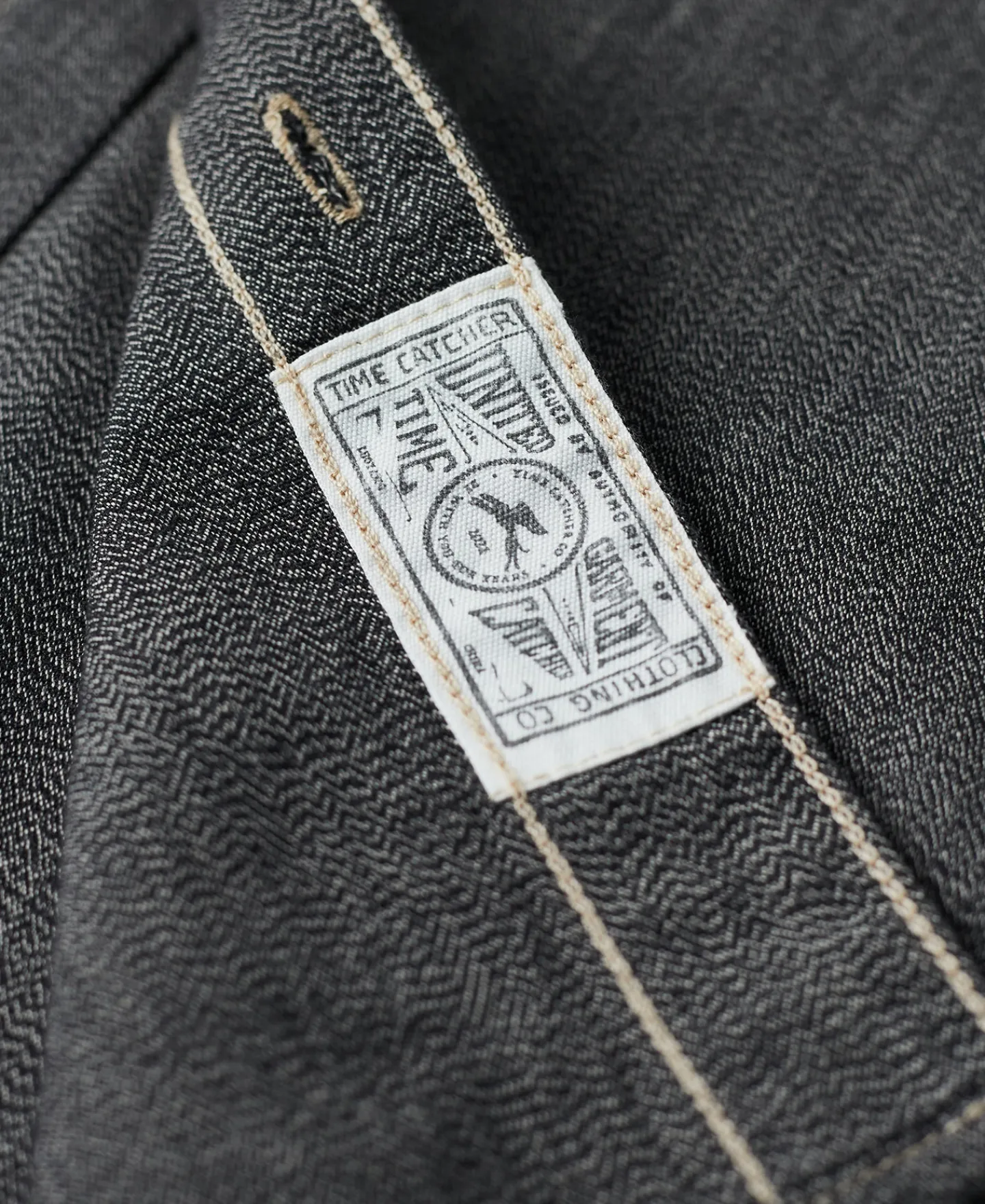 Best 1930s Jaspé Workshirt - Dark Gray Long Sleeve Shirts | Shirts