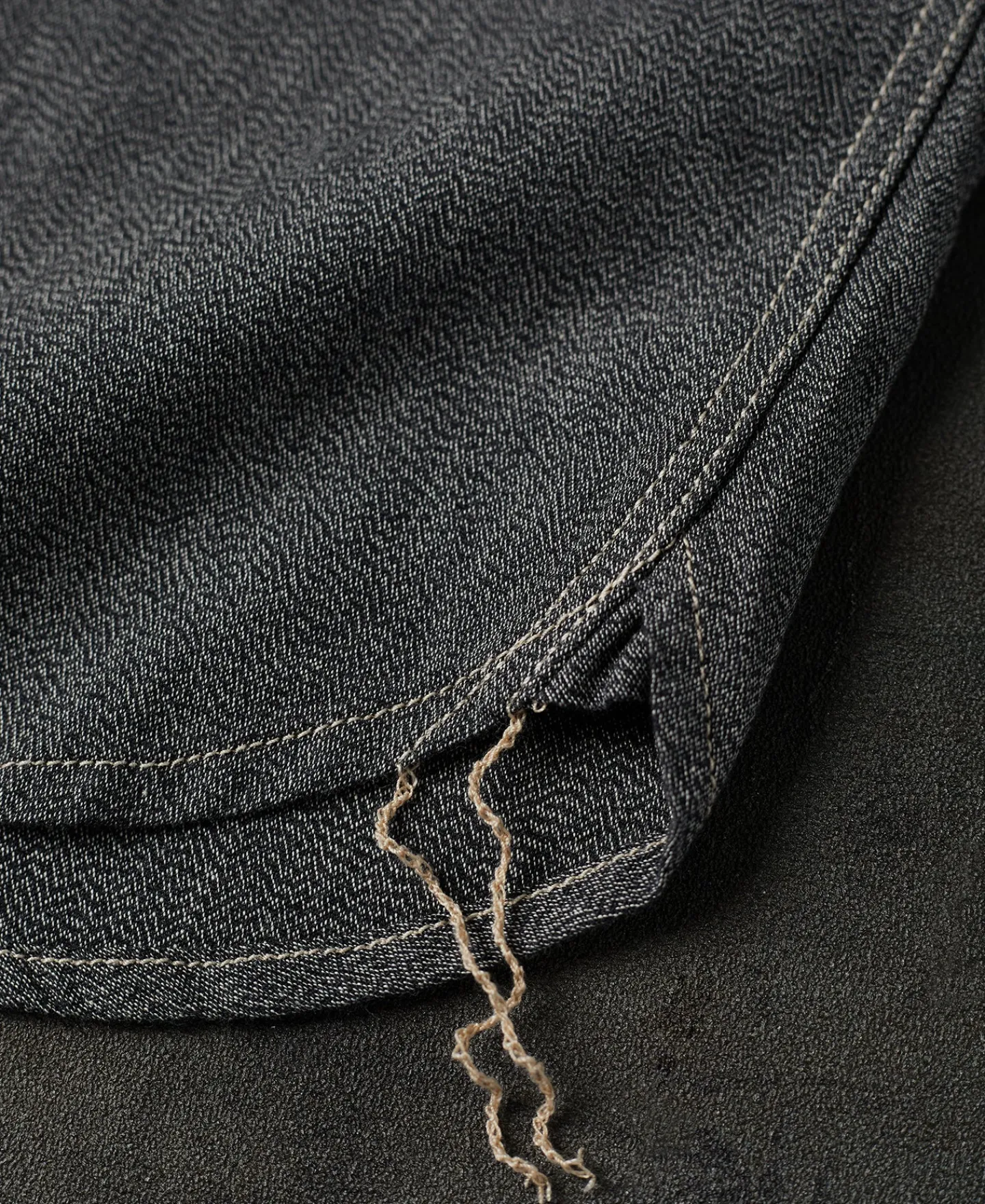 Best 1930s Jaspé Workshirt - Dark Gray Long Sleeve Shirts | Shirts