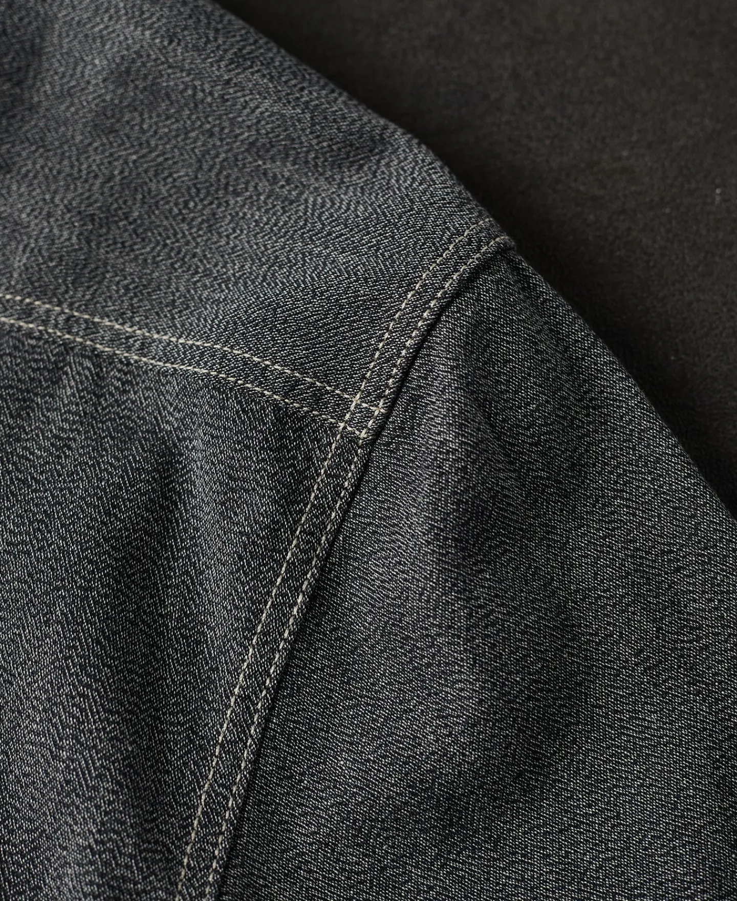 Best 1930s Jaspé Workshirt - Dark Gray Long Sleeve Shirts | Shirts