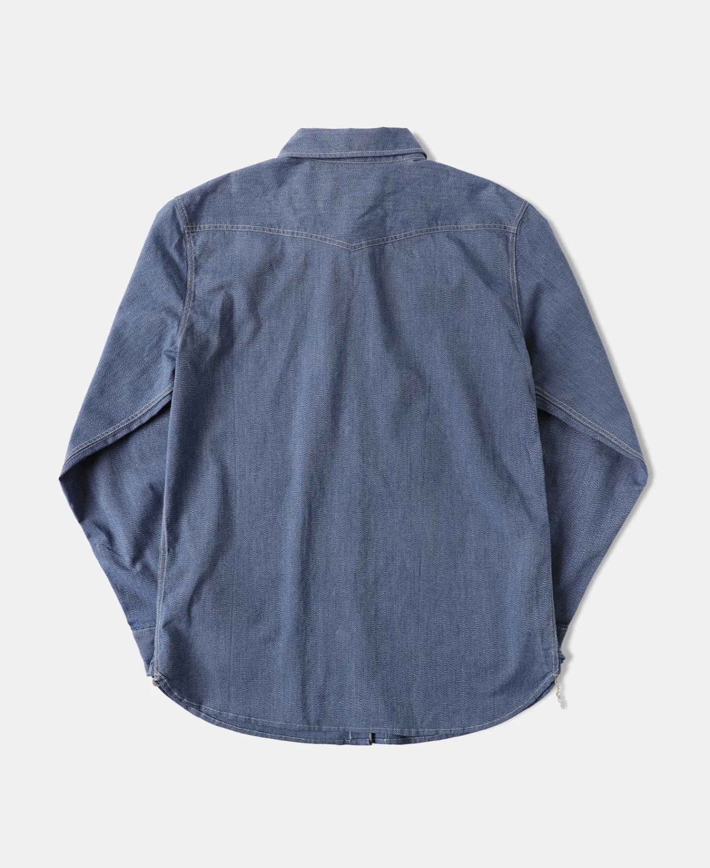 Discount 1930s Jaspé Workshirt - Grayish Blue Shirts | Long Sleeve Shirts