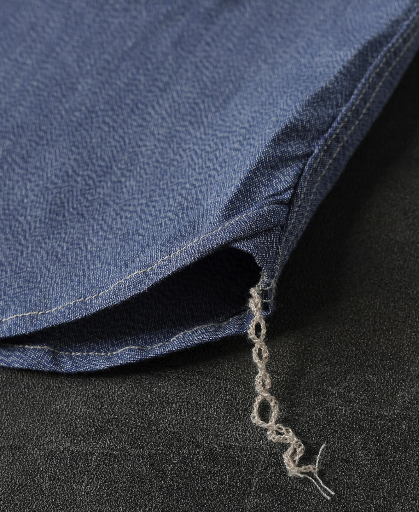Discount 1930s Jaspé Workshirt - Grayish Blue Shirts | Long Sleeve Shirts
