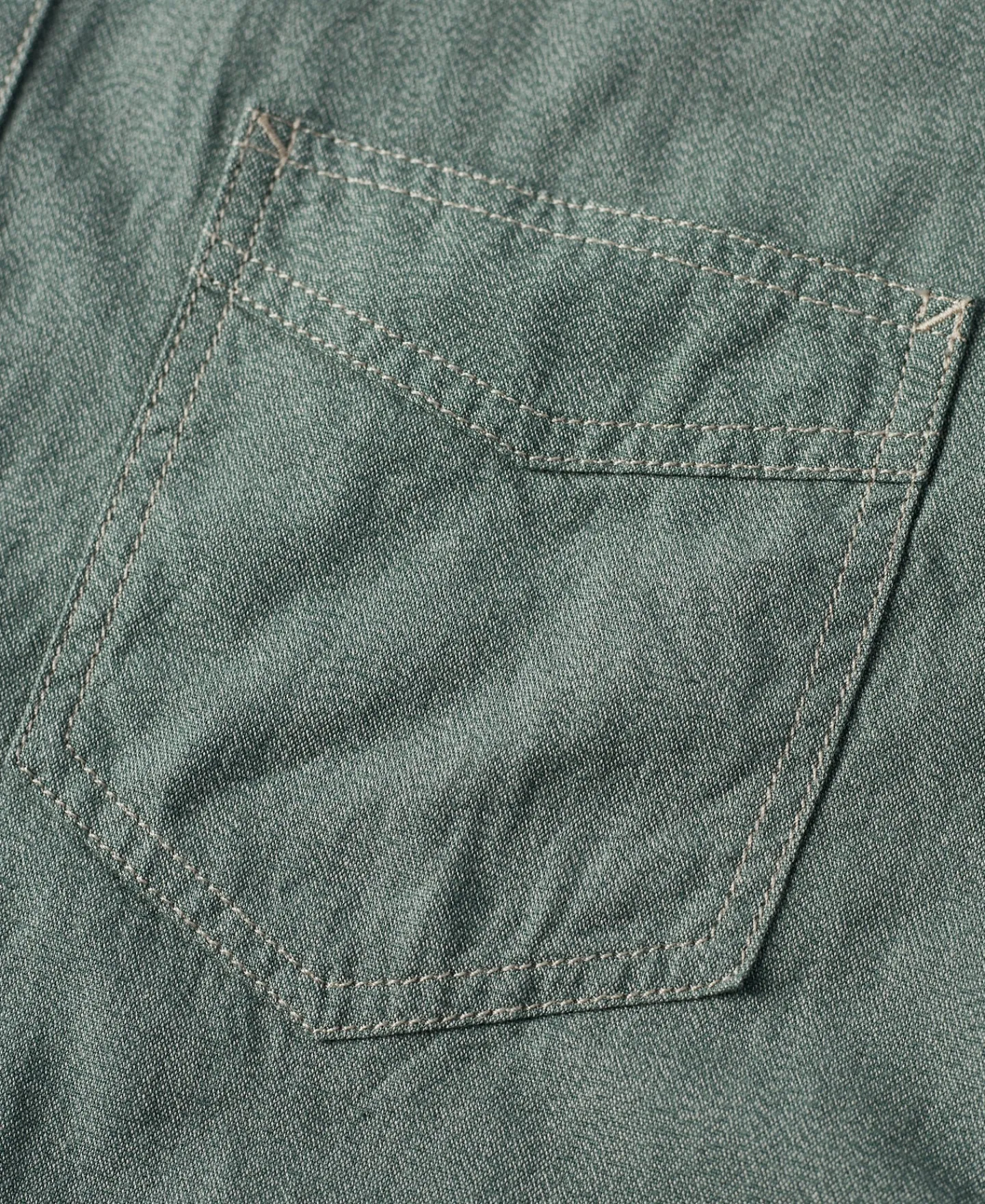 Best 1930s Jaspé Workshirt - Sage Long Sleeve Shirts | Shirts