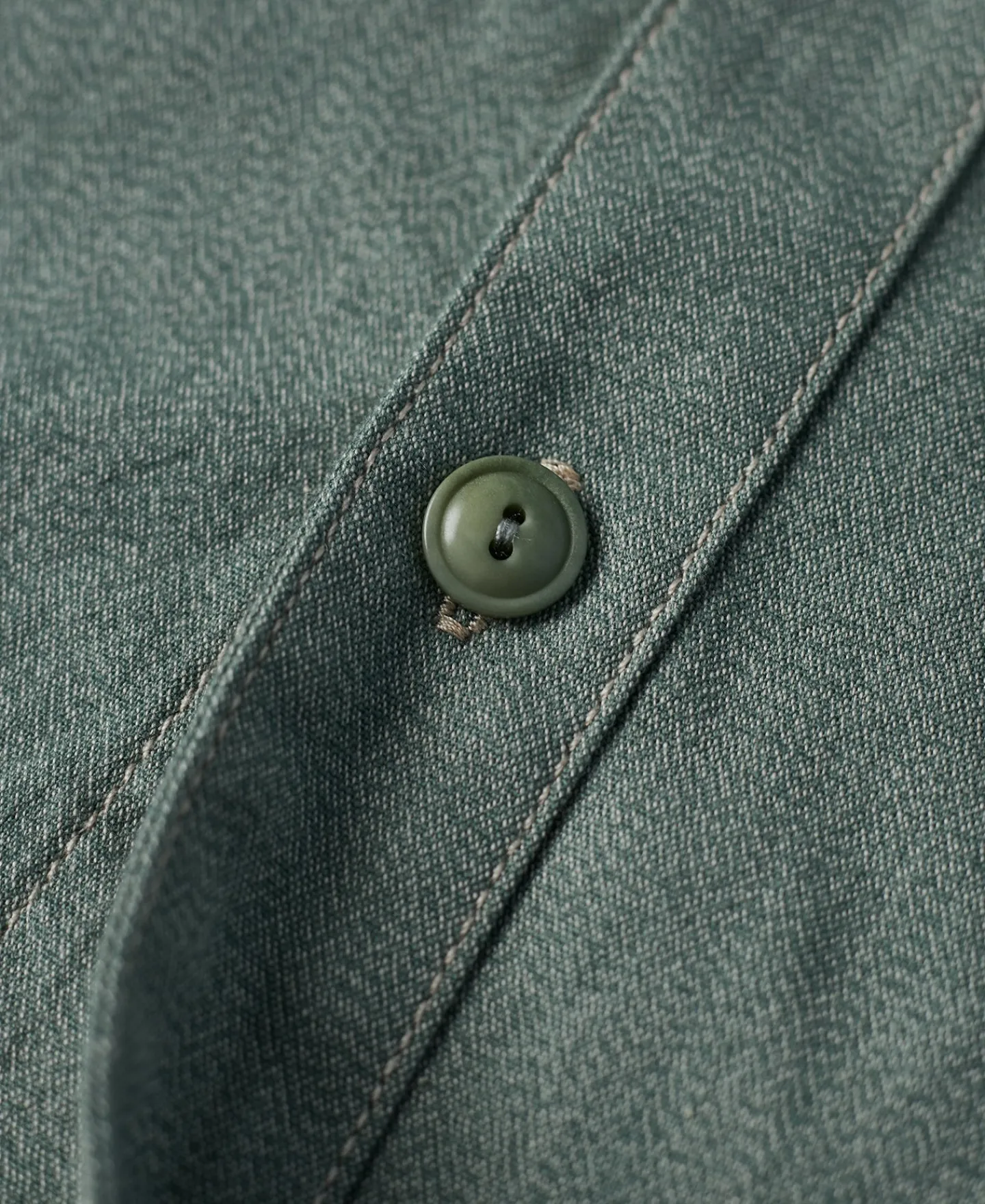 Best 1930s Jaspé Workshirt - Sage Long Sleeve Shirts | Shirts