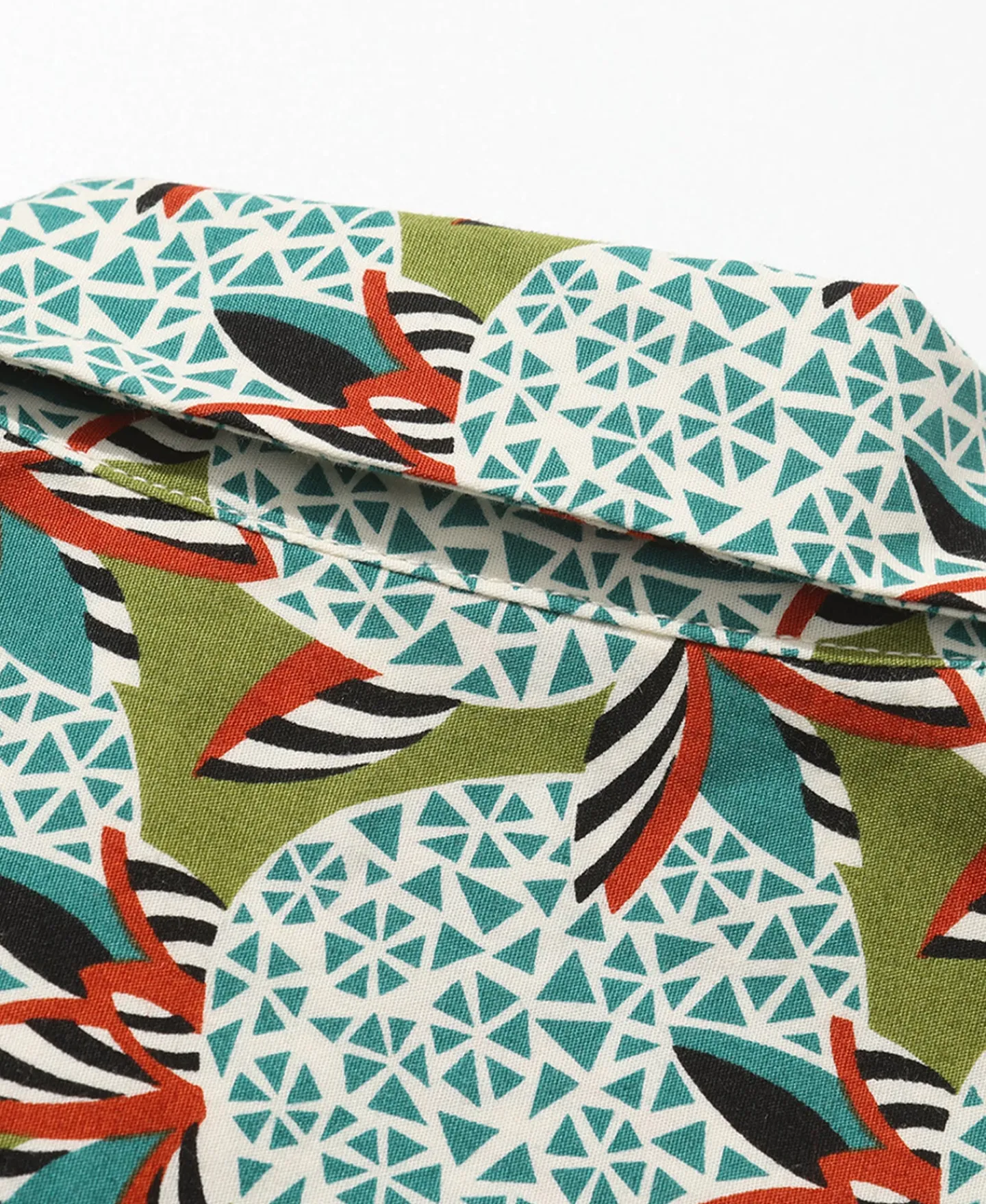 Sale 1940s Pop Art Aloha Shirt - Grass/Teal Short Sleeve Shirts | Shirts