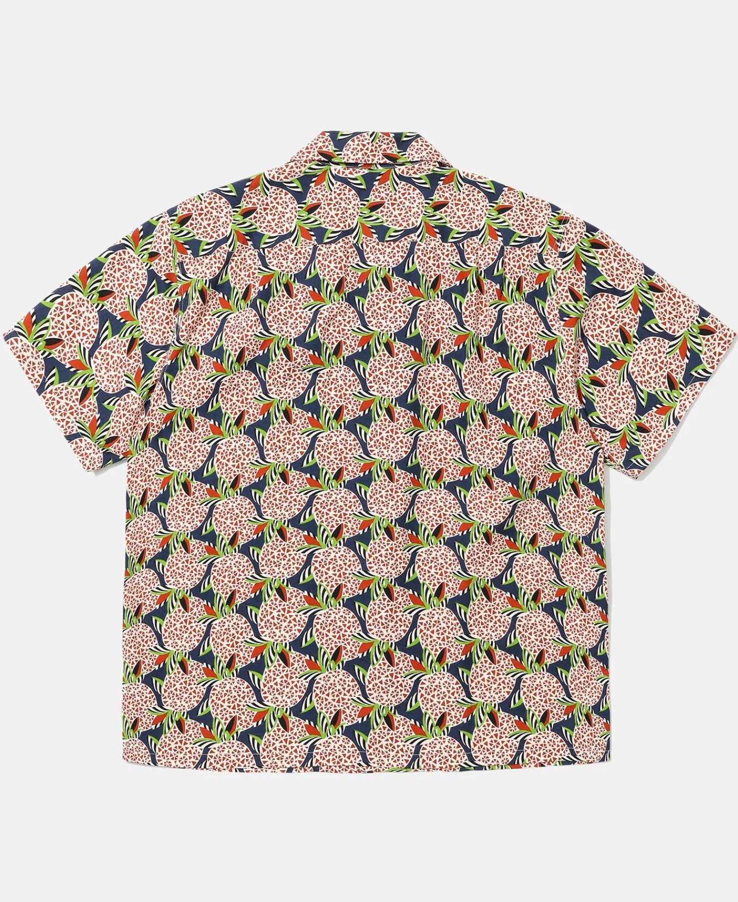 New 1940s Pop Art Aloha Shirt - Navy/Red Short Sleeve Shirts | Shirts