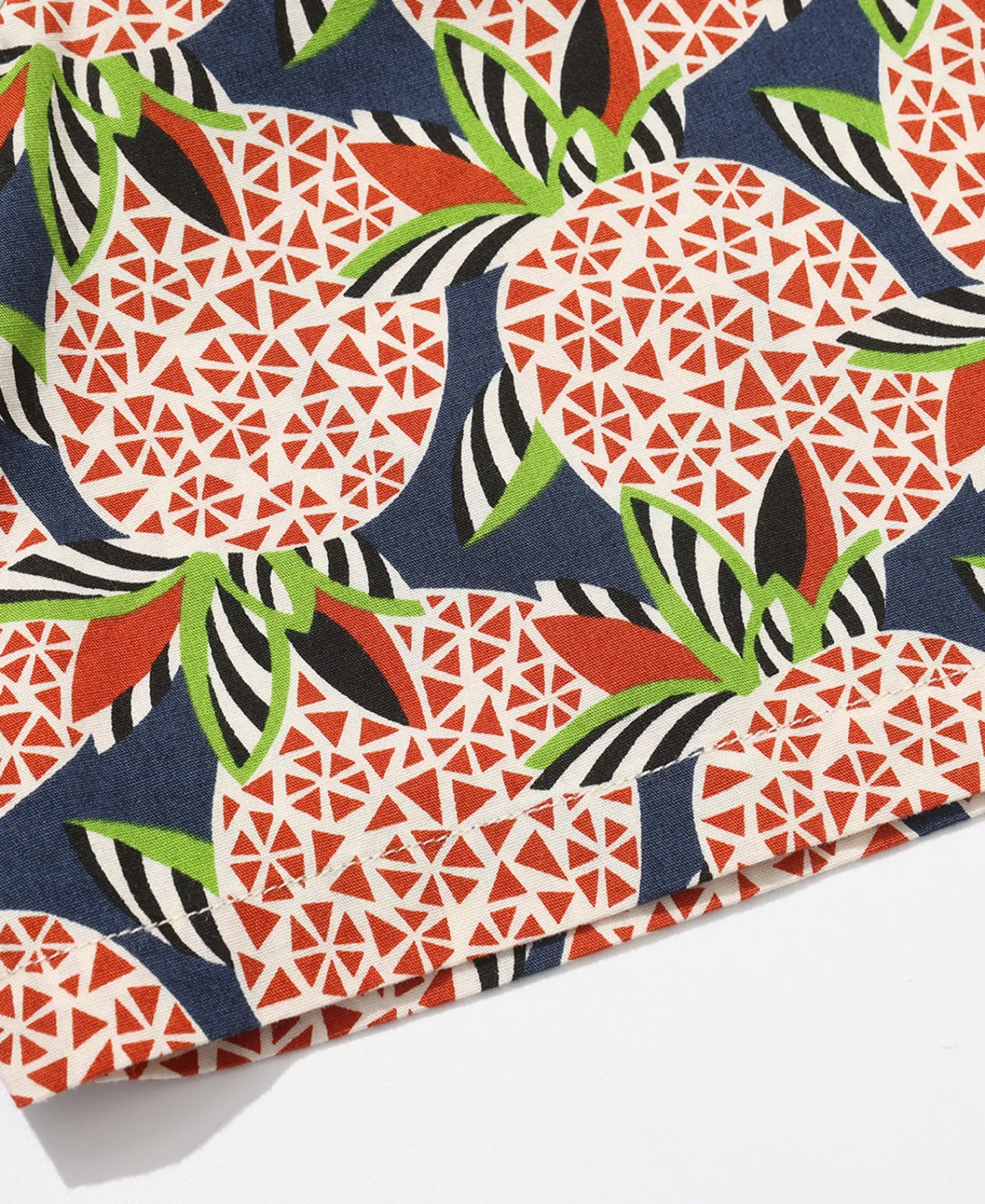 New 1940s Pop Art Aloha Shirt - Navy/Red Short Sleeve Shirts | Shirts