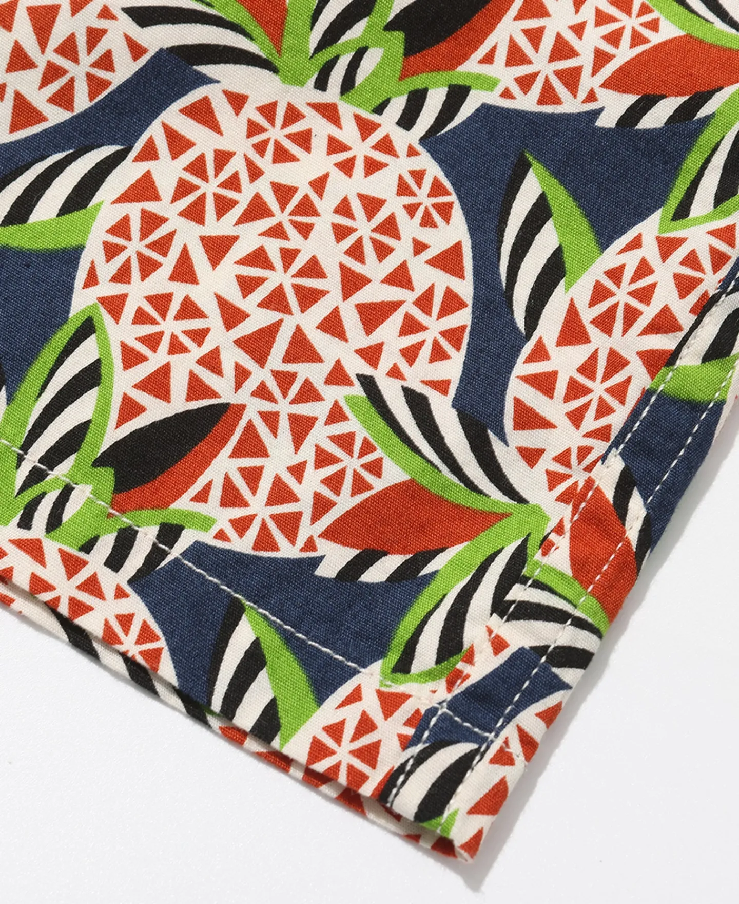 New 1940s Pop Art Aloha Shirt - Navy/Red Short Sleeve Shirts | Shirts