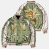 Sale 1950s Reversible Acetate Souvenir Jacket - Falcon × Tiger Jackets&coats