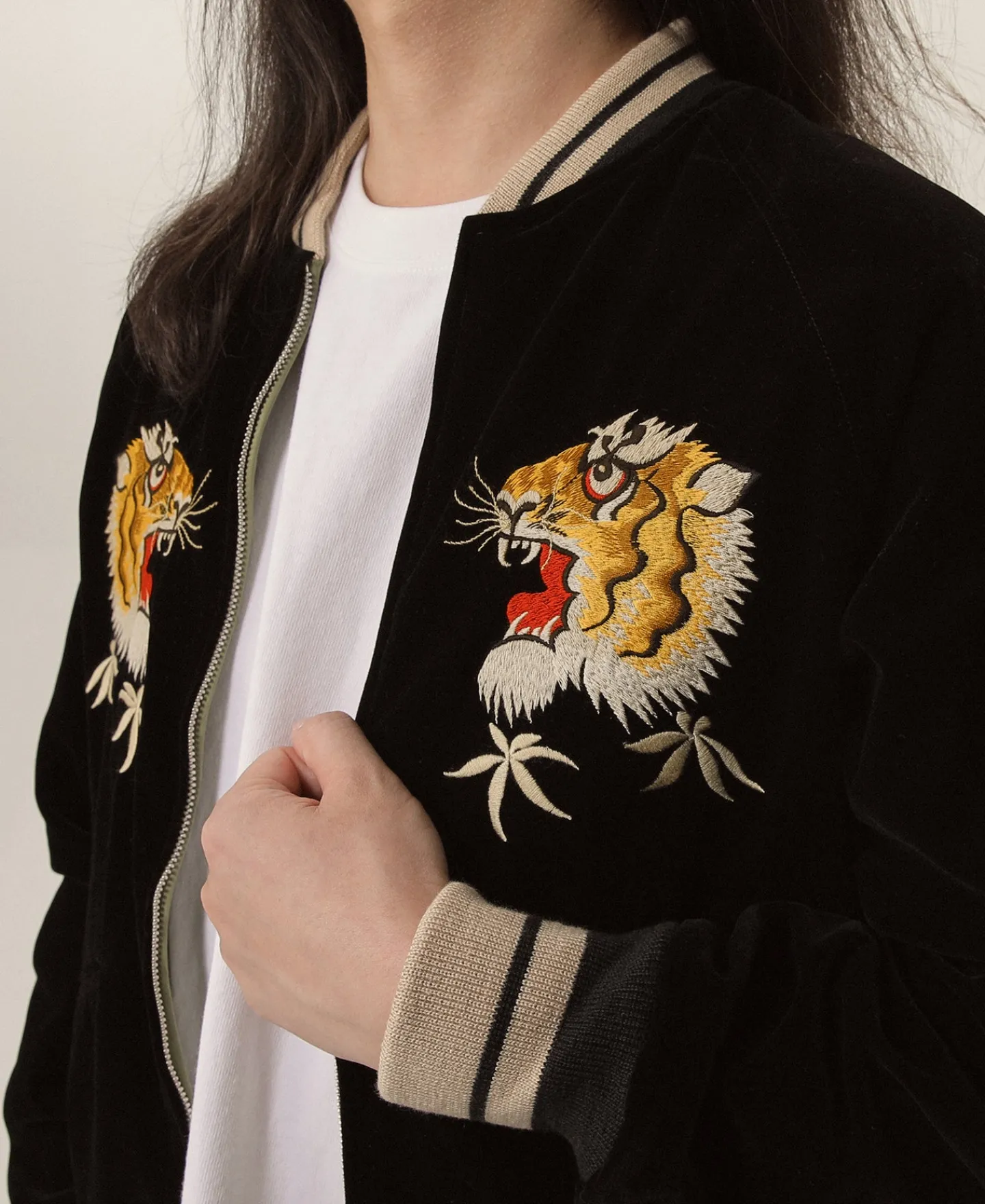 Sale 1950s Reversible Acetate Souvenir Jacket - Falcon × Tiger Jackets&coats