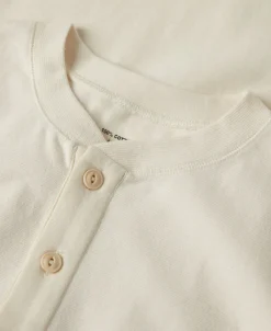 Discount 1940s Ribbed Long Sleeve Henley T-Shirt Henleys | Long Sleeve T-Shirts
