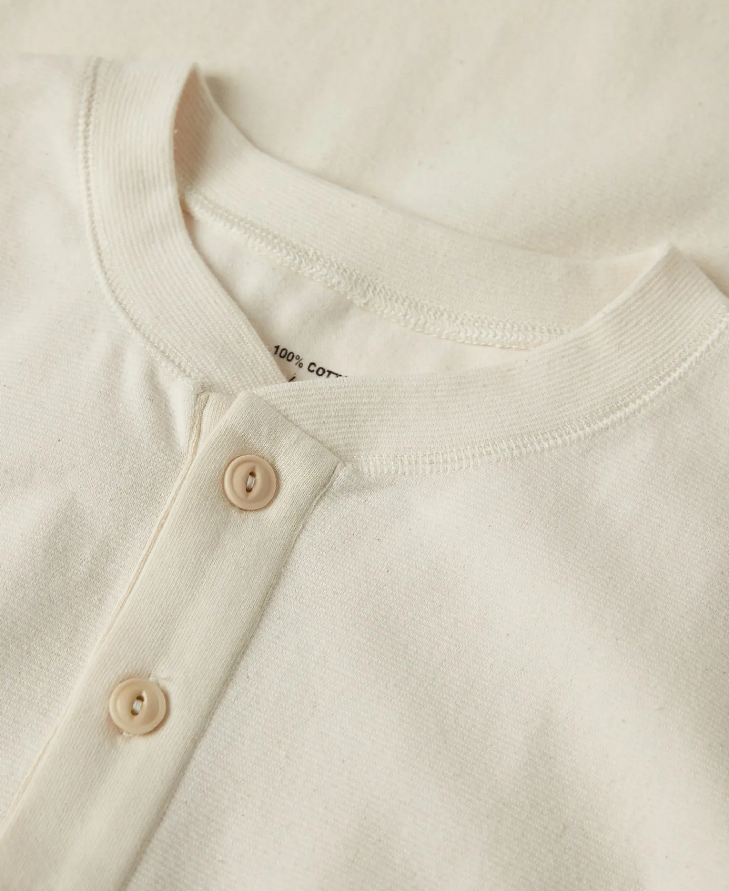 Discount 1940s Ribbed Long Sleeve Henley T-Shirt Henleys | Long Sleeve T-Shirts