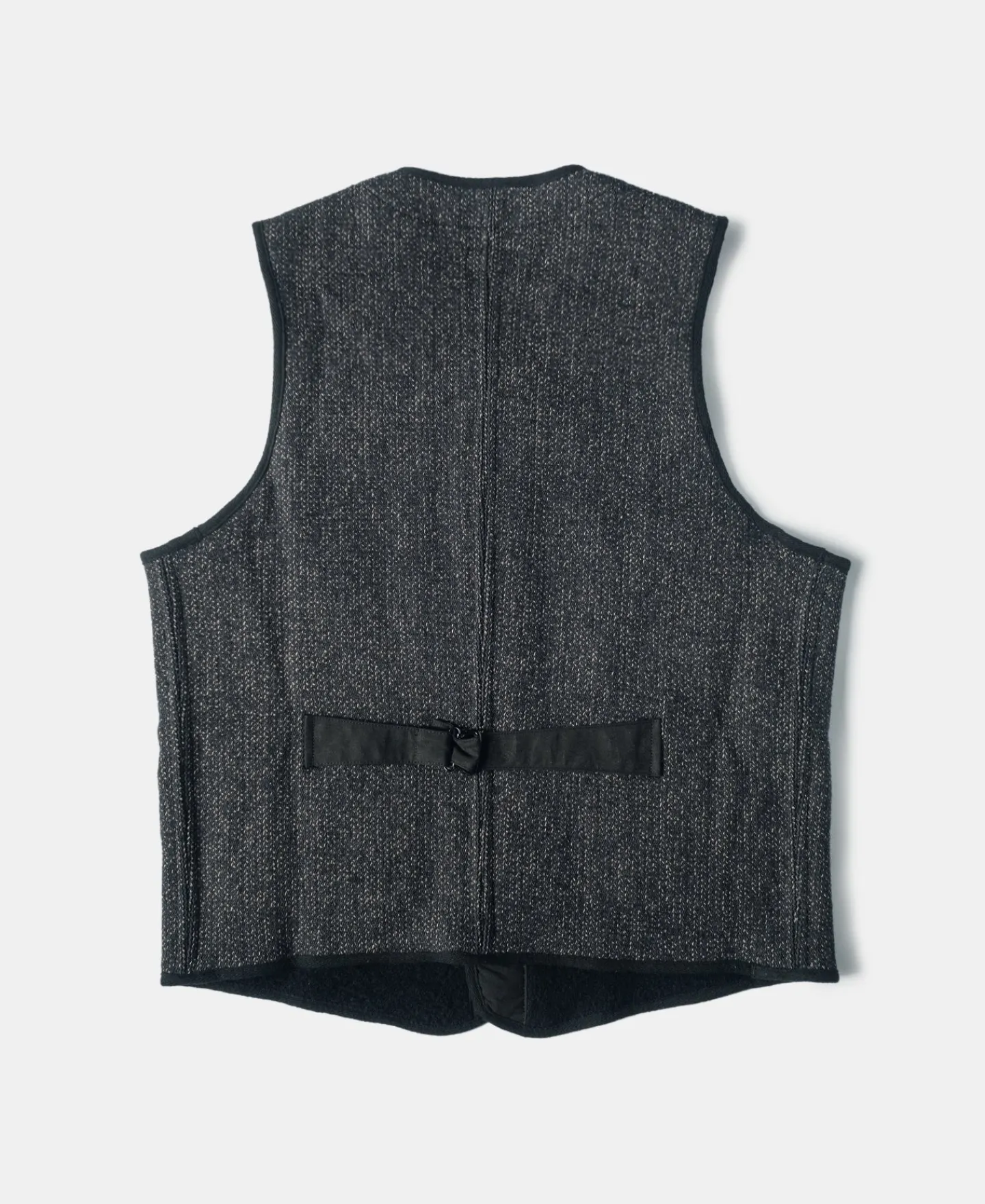Fashion 1930s Salt & Pepper Beach Cloth Wool Vest Waistcoats