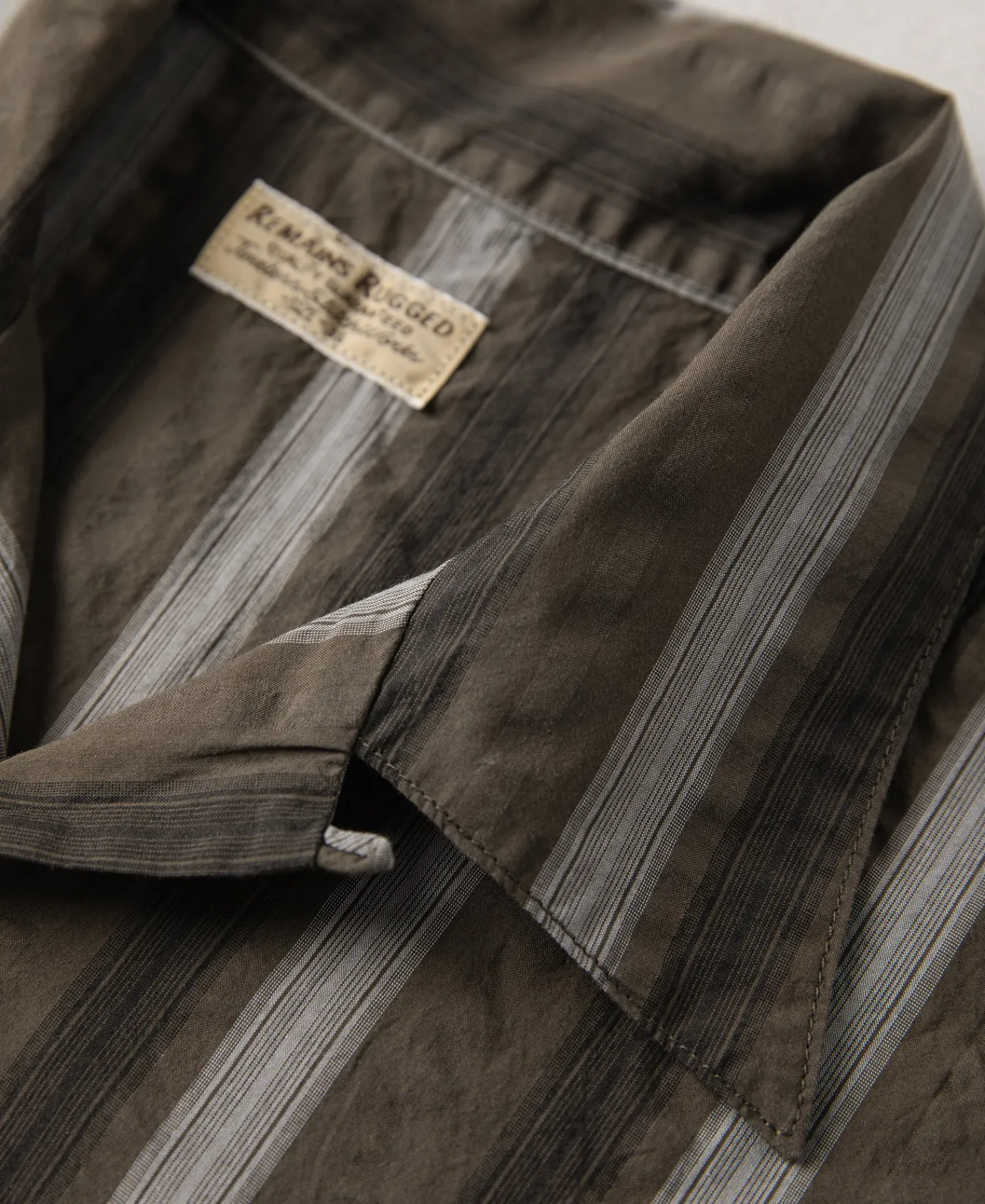 Online 1940s Seersucker Stripe Shirt - Brown Short Sleeve Shirts | Shirts