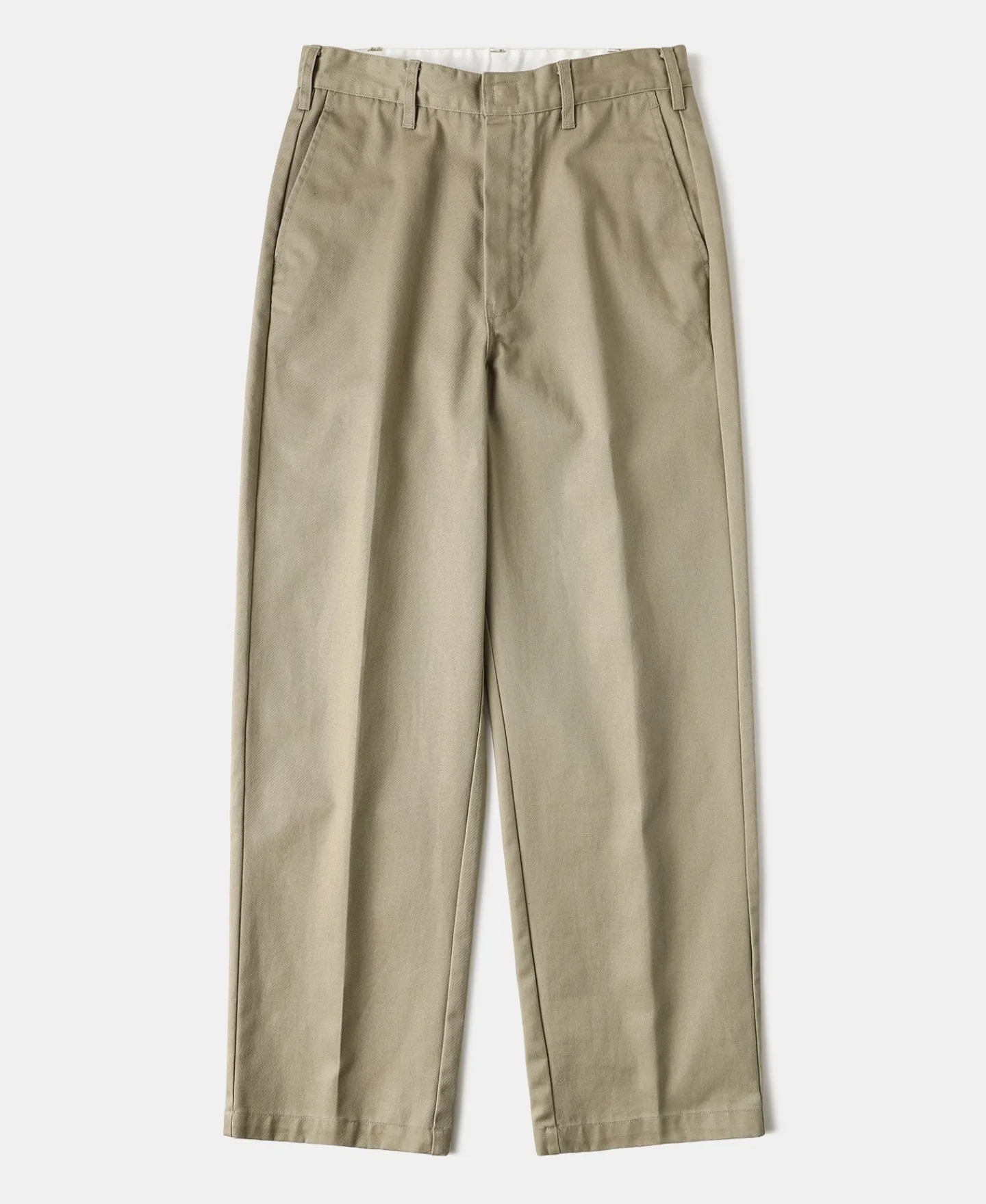 Outlet 1970s Straight-Leg Work Pants - Khaki Pants&trousers