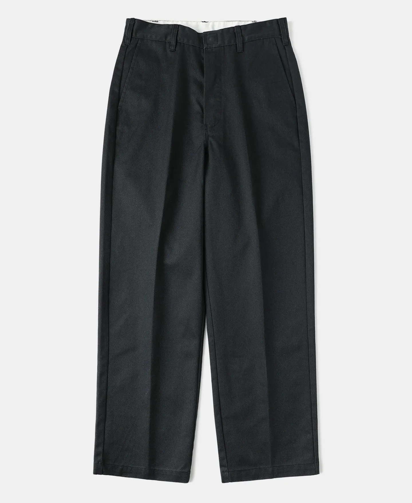 New 1970s Straight-Leg Work Pants - Black Pants&trousers