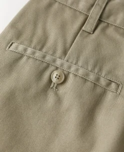 Outlet 1970s Straight-Leg Work Pants - Khaki Pants&trousers