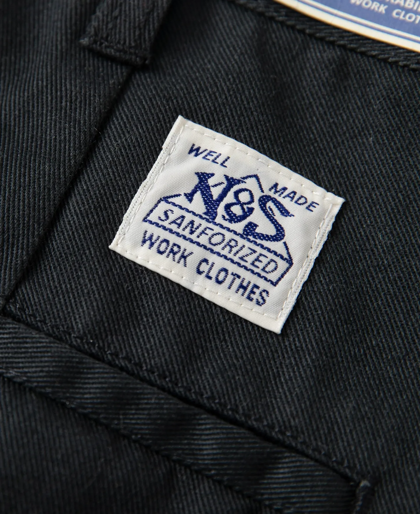 New 1970s Straight-Leg Work Pants - Black Pants&trousers